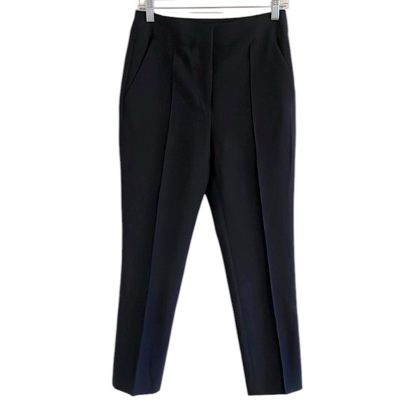 Veronica Beard Pants - Veronica Beard Straight Leg Pintuck Trousers Women’s Size 4 High Rise Black